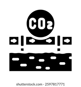 transportation carbon glyph icon vector. transportation carbon sign. isolated symbol illustration
