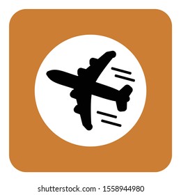 Transportation and cargo concept. Standard symbols on the package.
Cargo fast plain icon vector.