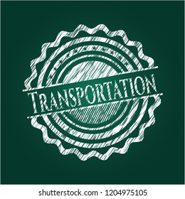 Transportation chalk emblem