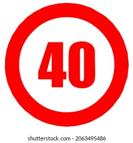 señales de círculo de transporte advertencia velocidad de carretera