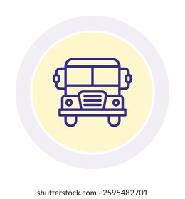 Transportation color circle icon, vector, pixel perfect, illustrator file 