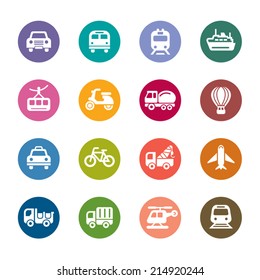 Transportation Color Icons