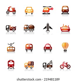 Transportation Colorful Icons