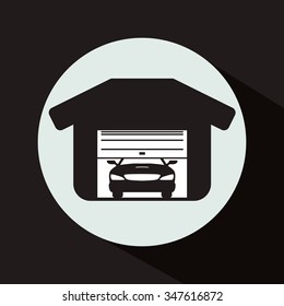 Transportation concept with car service  design, vector illustration 10 eps graphic.