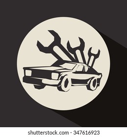 Transportation concept with car service design, vector illustration 10 eps graphic.