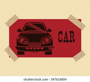 Transportation concept with cars design, vector illustration 10 eps graphic.