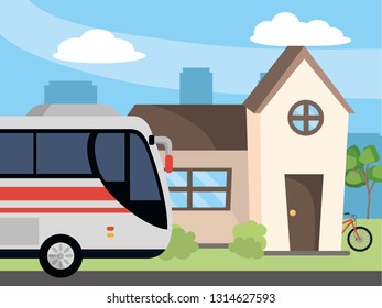 transportation concept cartoon