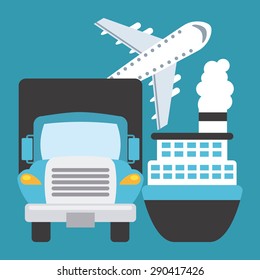 transportation concept design, vector illustration eps10 graphic 