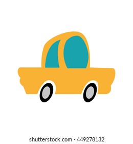 Transportation concept represented by car icon. isolated and flat illustration 