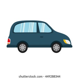 Transportation concept represented by car icon. isolated and flat illustration 