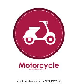 Transportation  concept with vehicle icons design, vector illustration eps 10