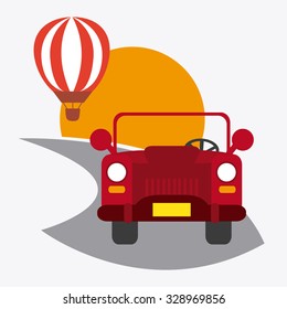 Transportation concept with  vehicle icons design, vector illustration 10 eps graphic.