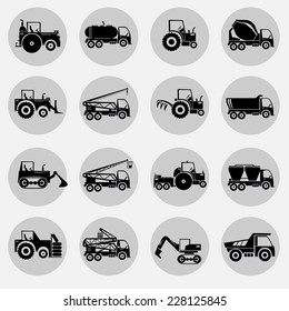 Transportation and Construction  icon set.vector
