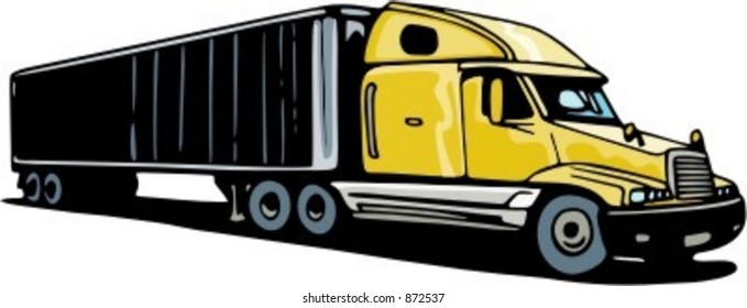 Transportation and container truck.