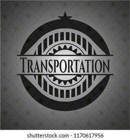 Transportation dark icon or emblem