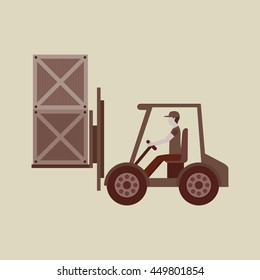 transportation delivery package isolated, vector illustration eps10