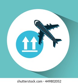 transportation delivery package isolated, vector illustration eps10