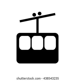transportation design. cable icon. Flat and isolated illustratio