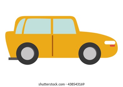 transportation design. car icon. Flat and isolated illustration