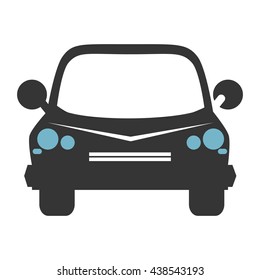 transportation design. car icon. Flat and isolated illustration