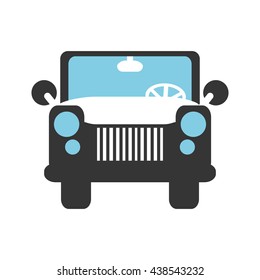 transportation design. car icon. Flat and isolated illustration