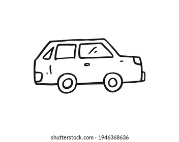 Transportation design and drawing icon with line style. Hand Drawing or Sketch Icon For Graphic Design, Poster, Shirt Design and More.
