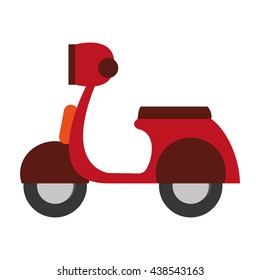 transportation design. motorcycle icon. Flat and isolated illust