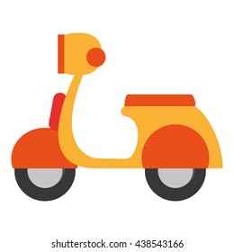transportation design. motorcycle icon. Flat and isolated illust