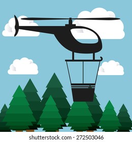 Transportation design over blue background, vector illustration