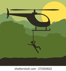 Transportation design over green background, vector illustration