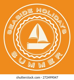 Transportation design over orange background, vector illustration