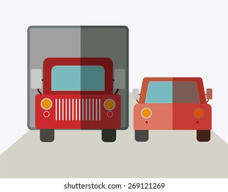 Transportation design over white background, vector illustration