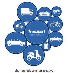 Transportation design over white background, vector illustration