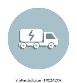 Transportation of energy badge icon. Simple glyph, flat vector of energy icons for ui and ux, website or mobile application