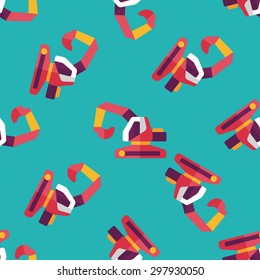 Transportation excavator flat icon,eps10 seamless pattern background