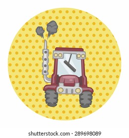 Transportation excavator truck theme elements