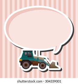 Transportation excavator truck theme elements