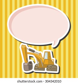 Transportation excavator truck theme elements