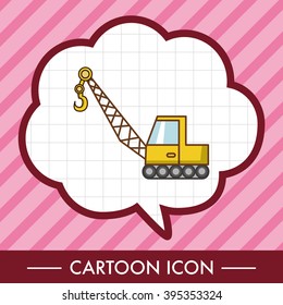 Transportation excavator truck theme elements