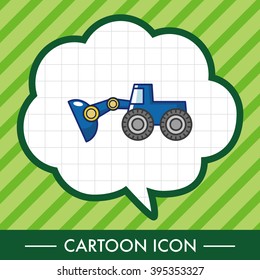 Transportation excavator truck theme elements