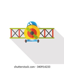 Transportation flat airplane icon