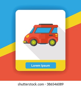 Transportation flat car icon