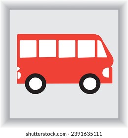 Icono de diseño plano de transporte Ilustración Eps