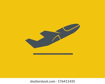Icono plano de transporte. Pictograma vector. EPS 10.