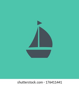 Transportation Flat Icon. Vektorbild. EPS10.