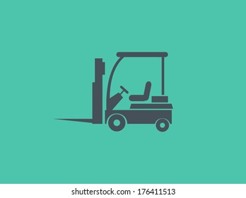 Icono plano de transporte. Pictograma vector. EPS 10.
