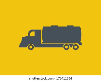 Icono plano de transporte. Pictograma vector. EPS 10.