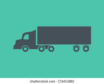 Transportation Flat Icon. Vector Pictogram. EPS 10.