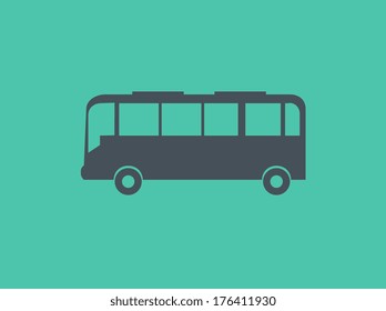 Icono plano de transporte. Pictograma vector. EPS 10.