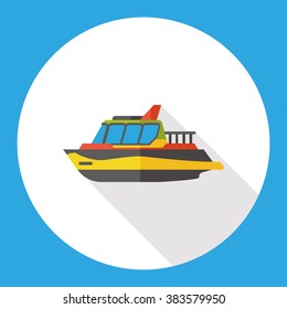 Transportation flat ship icon